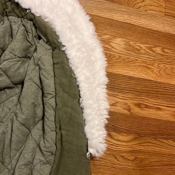 NWT  Free People Georgia Teddy Jacket size Large Green - Picture 11 of 16